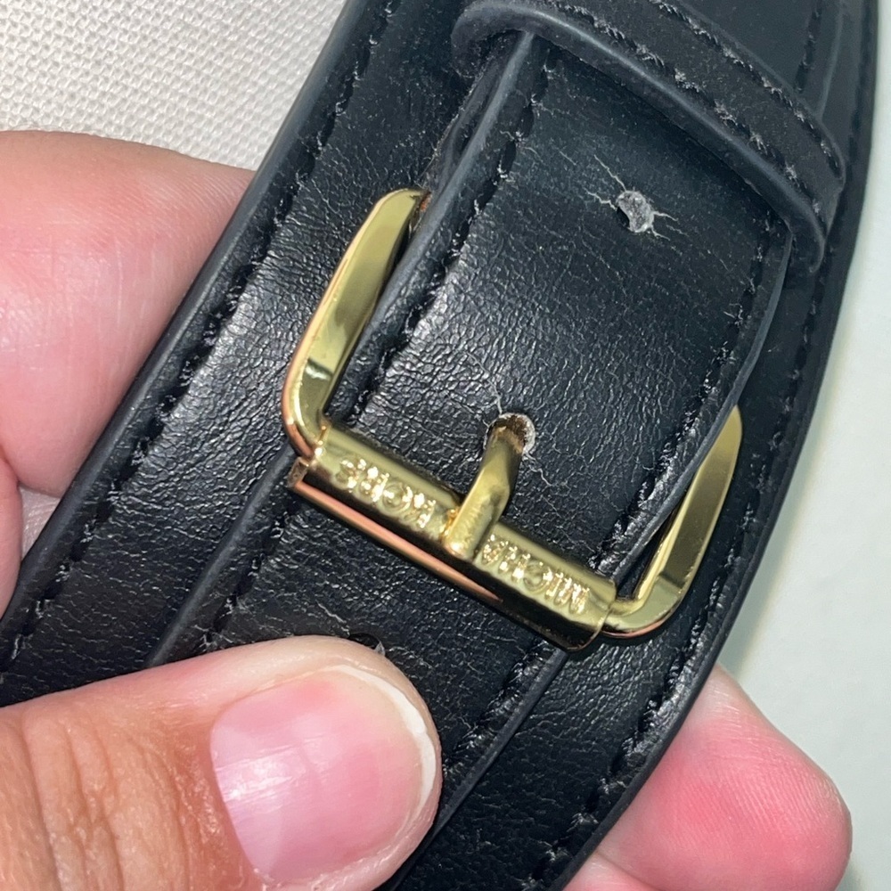 Michael Kors Women’s Belt, black and gold - Picture 5 of 7